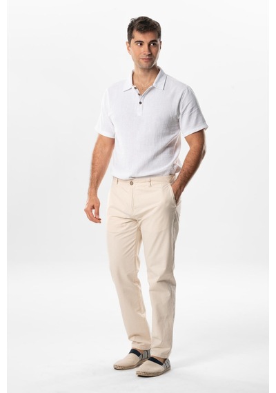 Eliş Şile Bezi Gabardin Erkek Pantolon Krem Krm - 40 Krem