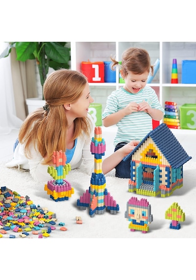 Think Master Constructo Stem Eğitici Oyuncak Yapı Oyuncağı Montessori Zeka Oyunu Yapı Taşları Seti 120 Parça