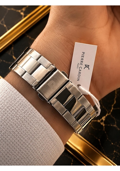 Pierre Cardin Damat Ve Takım Elbiseye Özel 2 Yıl Garantili Çelik Kordon Erkek Kol Saati Vs.blkt.1225 Gri