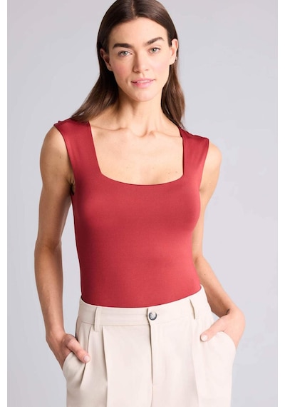 Defacto Kare Yaka Bodysuit E9045ax26smbr477 Bordo-br477