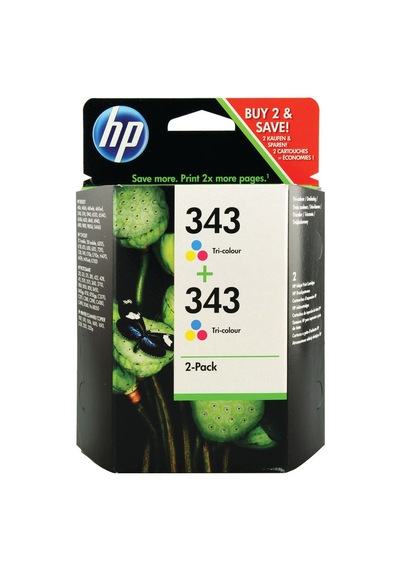 Hp 343 Cb332Ee Renkli 2’Li Paket Kartuş
