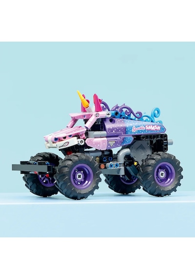 LEGO® Technic Monster Jam™ Sparkle Smash™ Çek–Bırak 42220 – 7 Yaş ve Üzeri için Orijinal Detaylar İçeren Oyuncak Yapım Seti (243P)