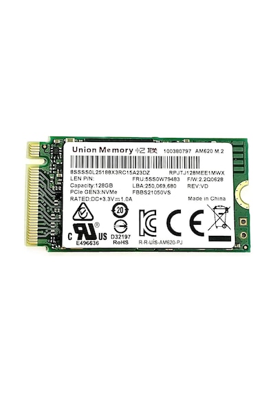 Union Memory SSS0L25188 128GB M.2 NVMe SSD