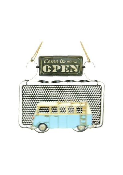Dekoratif Metal Kapı Yazısı Minibüs Dekorlu Vintage Hediyelik