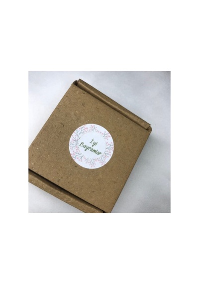 İyi Bayramlar Tebrikler Sticker Ramazan Bayramı Kurban Festa Etiket 3 Cm - 200 Adet Çok Renkli