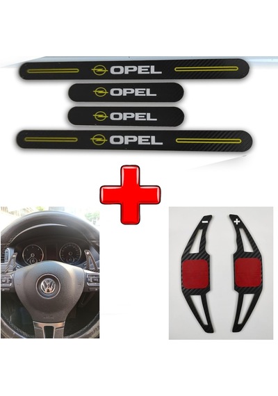 Opel Astra H Uyumlu Carbon Kapı Eşiği + F1 Kulakçık (550932141)
