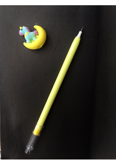 4 ADET UNİCORN KALEM YUMURTLAYAN SARI KALEM