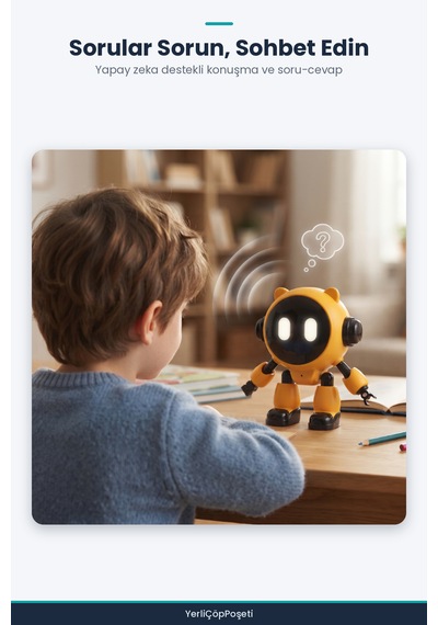 Yapay Zeka Robotu - Wi-fi Uygulamalı - Konuşma Özellikli Oyuncak