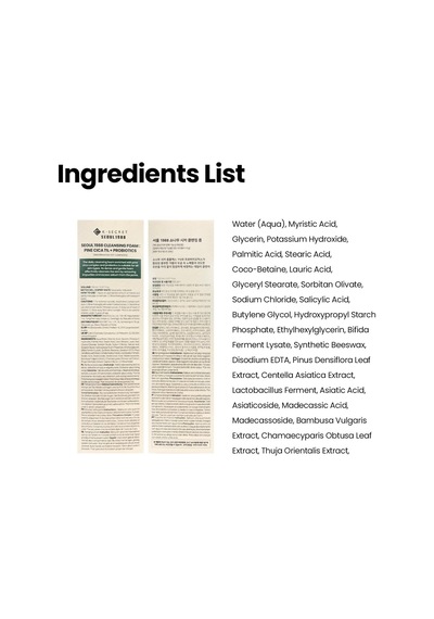 Ksecret Seoul 1988 Cleansing Foam Pine Cica Yüzde Bir Ve Probiotics