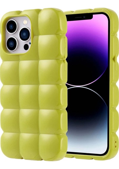 Apple  Uyumlu  iPhone 14 Pro Max Kılıf Parlak Esnek Silikon Zore Dom Dom Kapak