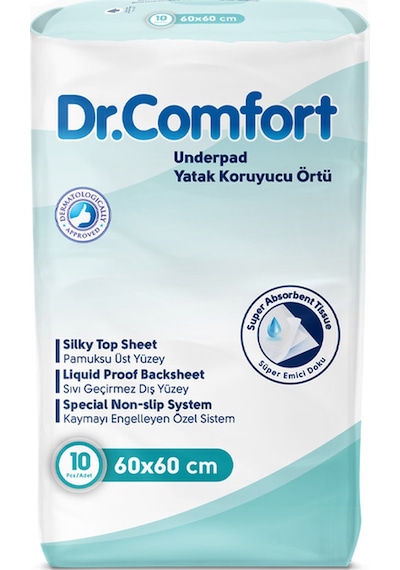 Dr Comfort 60 x 90 Yatak Koruyucu Örtü 10'lu