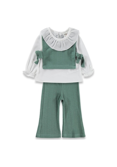 Civil Baby Bebe Yakalı 6-18 Ay Takım - Yeşil Çağla Yeşili