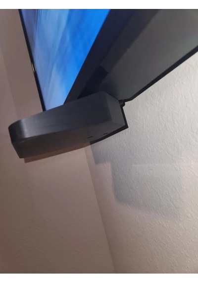 Storeşahin 3d Baskı Tv Altı Medya Oynatıcı Rafı Ayak Deliğine Monte Küçük Cihaz Standı Modem Ve Streamer Rafı Siyah Shn0720