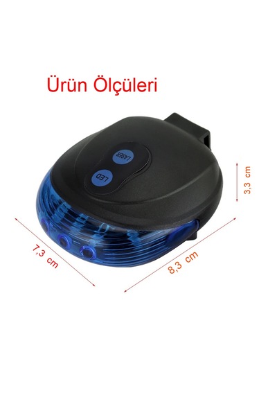 4. Bisiklet Arka Lazer Işık 7 Modlu Uzun Ömürlü Led