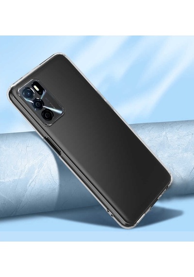 Oppo A16 Kılıf Kamera Korumalı Süper Silikon Kapak Renksiz