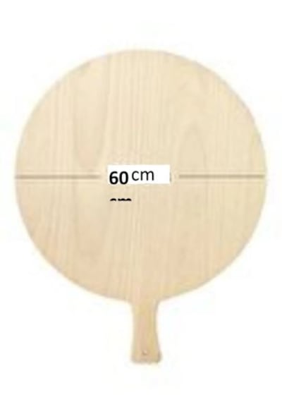 60 Cm Ahşap Bazlama Kesme Tahtası Hamur Açma Tahtası 60cm-bazlama
