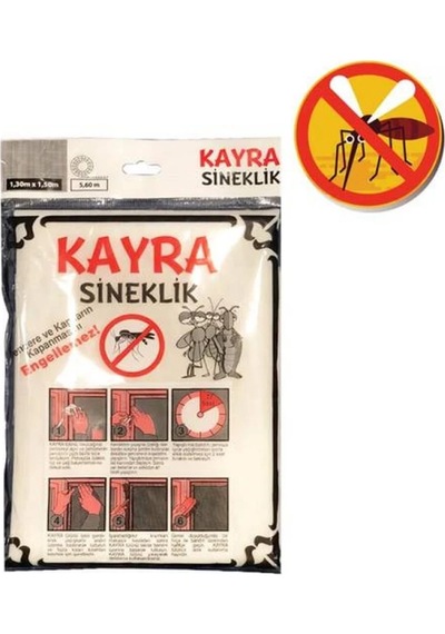 Tak Çıkar Çift Kanat Sineklik Pratik Sinek Koruyucu 150x130 Cm 130x150