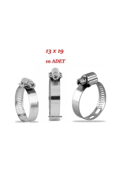 10 Adet 13x19 Kelepçe Hortum Kelepçe Metal Kelepçe Paslanmaz Kelepçe Diğer
