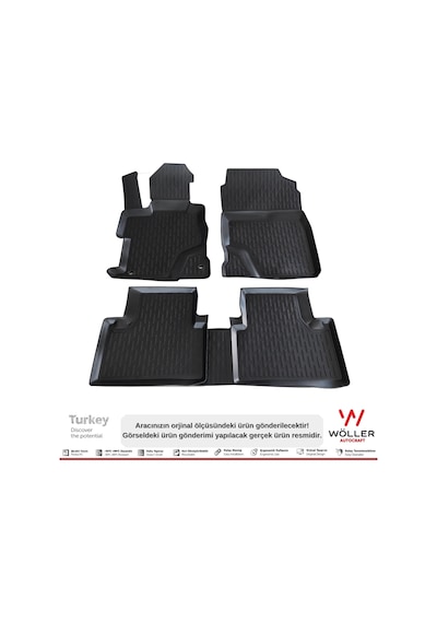Honda Civic Fd6 Paspas 2006 - 2012 Arası 3D Havuzlu Wöller Paspas