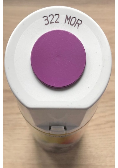 Mor 322 Alüminyum-ahşap-plastik-demir-metal-sprey Boyama 400 Ml 322-mor