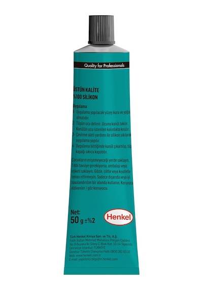Sista Universal Silikon, Üstün Kalite %100 Beyaz Silikon, Mutfak, Banyo Ve Pencereler İçin Hızlı Kuruyan Dolgu Macunu, Sararma Ve Küflenme Yapmaz, 50 Gr Tüp