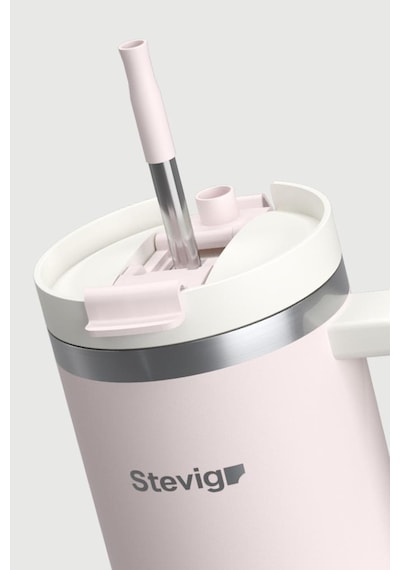 Stevig 2 Moods Tuck-in Tumbler Sızdırmaz Çelik Termos 900 Ml Petal Pink St-241 Pembe