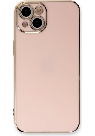 Gld-spt- Newface Apple Uyumlu iPhone 13 Kılıf Volet Silikon - Pembe