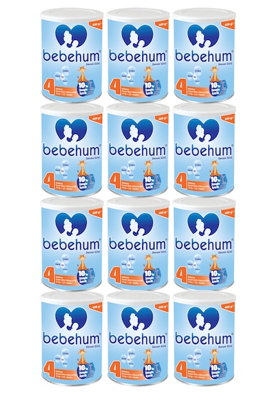 Bebehum 4 Numara Teneke Devam Sütü 12 Ay+ 400 gr x 12 Adet