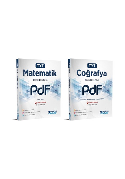 Eğitim Vadisi Tyt Matematik + Coğrafya Pdf Planlı Ders Föyü Seti 2 Kitap 2023