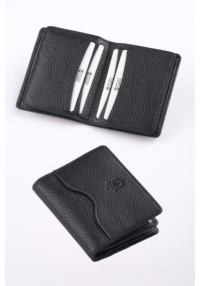 Ancora Leather Hakiki Deri Kartlık-26207 Siyah