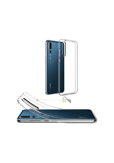 Huawei P20 Pro İle Uyumlu Kılıf Şeffaf Esnek Silikon Telefon Kılıfı Kapak