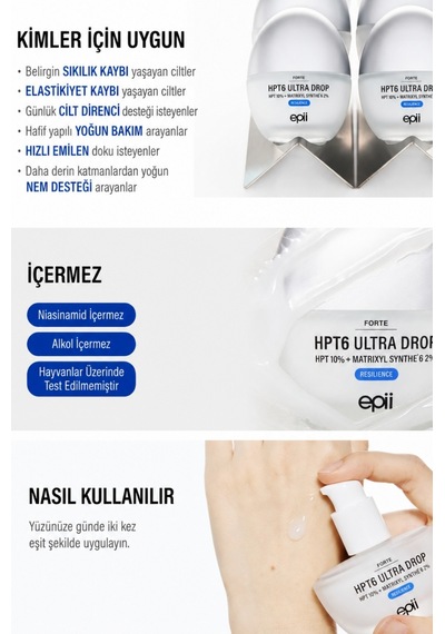 Hpt6 Ultra Drop 10% Forte Yoğun Cilt Sıkılaştırıcı Serum 30 Ml