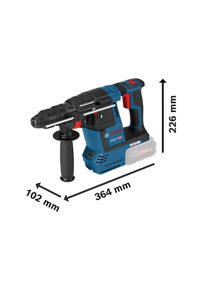 Bosch GBH 18V-26F 2x5.5 Ah Akülü Toz Emmeli Sds Plus Kırıcı Delici - 061191000G