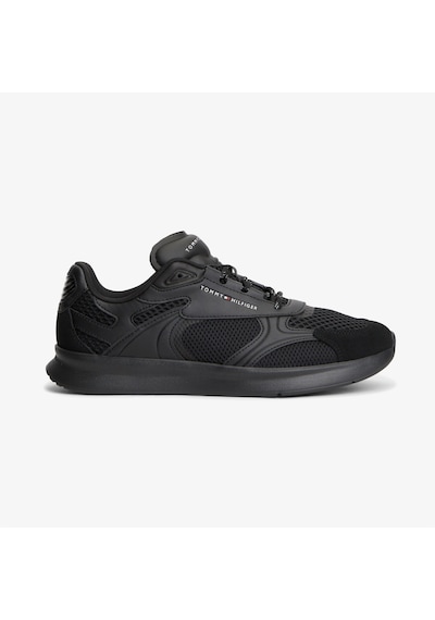 Tommy Hilfiger Lightweight Runner Monocolor Erkek Siyah Spor Ayakkabı Fm0fm05928 2800282