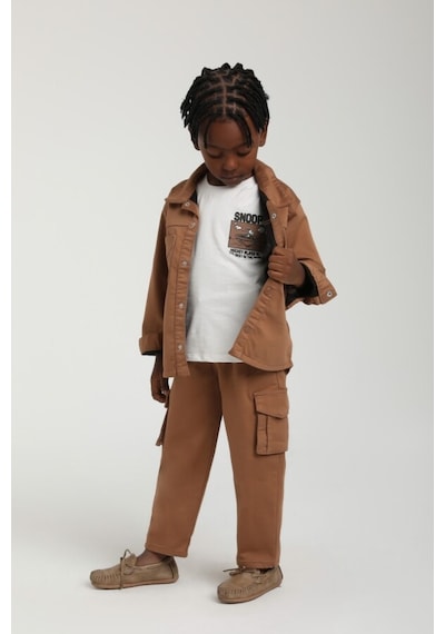 Xo Kids Erkek Çocuk Pantolon 1-4 Yaş 2596 Kahverengi
