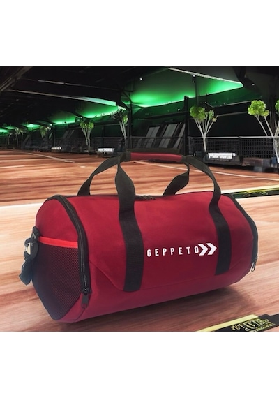 My Geppeto Bag Unisex Fitness Silindir Spor Çantası Bordo