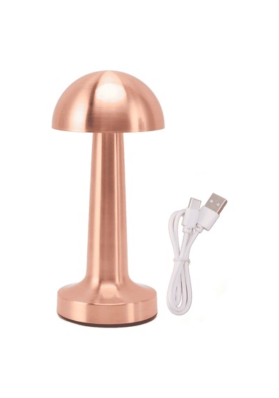 Mantar Masa Lambası, Şarjlı Dokunmatik Led, 3 Seviyeli, Usb Çok Renkli