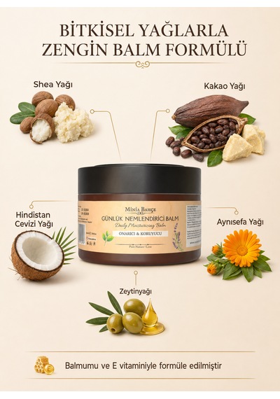 Minia Bahçe Kuru ve Normal Ciltler İçin Yoğun Günlük Nemlendirici Balm 50 ML