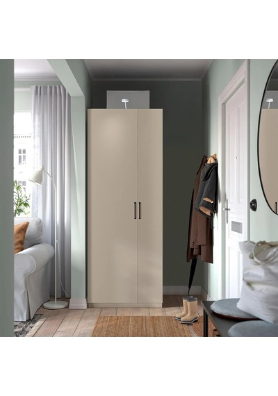 Ikea Gri Modern Kapaklı Gardırop 75x60x201 Cm