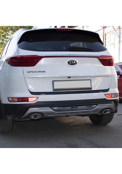 Kia Sportage Arka Tampon Eşiği Tampon Üstü Plastik Koruma Mat Siyah 2016 2018 Arası
