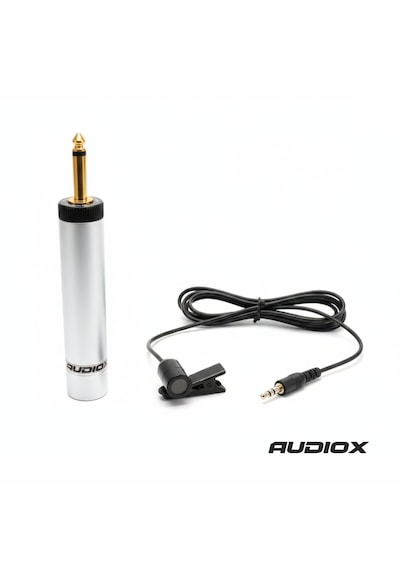Audıox Yaka Mikrofonu 6.3 Mm Jak Girişli Klipsli Lavalier Mikrofon Mikser/amfi/karaoke Uyumlu Çantalı Set