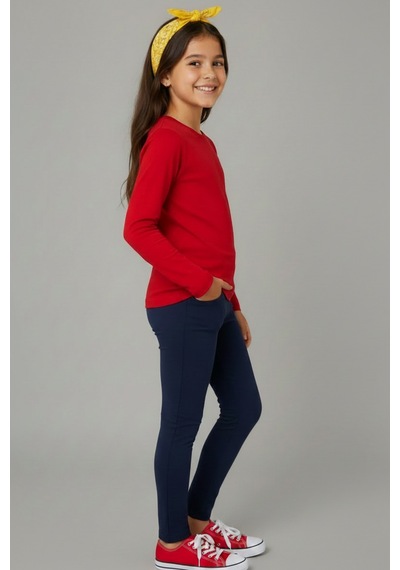 Kiagu Sarı Basic Tsort - Terletmeyen Esnek Kumaş Pamuklu Mevsimlik Sarı Kız Çocuk T-shirt Kırmızı Kiagu Sarı Basic Tsort - Terletmeyen Esnek Kumaş Pamuklu Mevsimlik Sarı Kız Çocuk T-shirt Kırmızı
