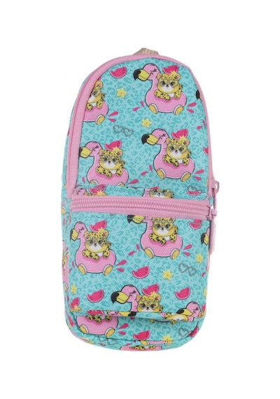 Kaukko Nature Junior Bag Aslan ve Flamingo Kalem Çantası - Kız Ço
