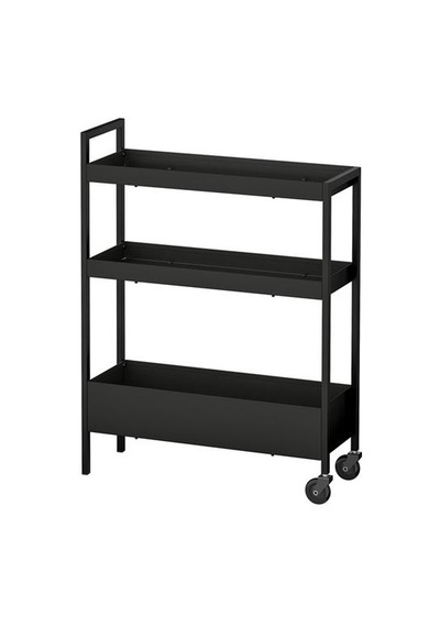 Ikea Nıssafors Servis Arabası, Siyah, 50,5x19x67 Cm