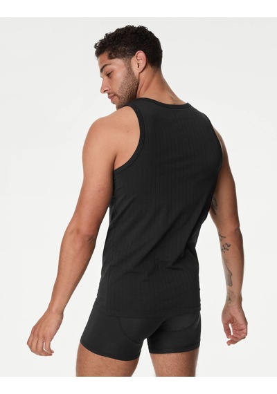 Marks & Spencer 2'li Supima Atlet Seti T14001683a Siyah
