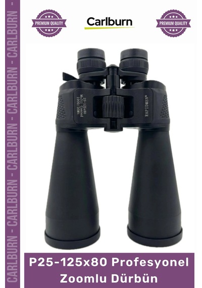 Carlburn Dürbün 80mm Uv Korumalı Net Görüntü Sunan Güçlü P25125x80 Profesyonel Zoomlu Dürbün Çok Renkli
