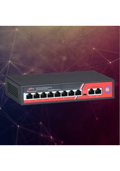 Ztech Zr-1008g 8+2 Poe Switch 125w