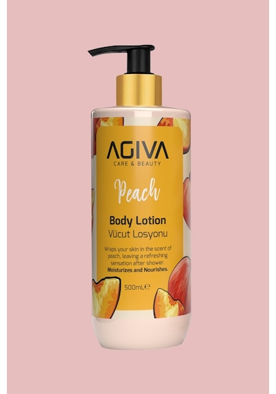 Şeftali Agiva Care & Beauty Yoğun Nemlendirici Ve Besleyici Vücut Losyonu 500 Ml