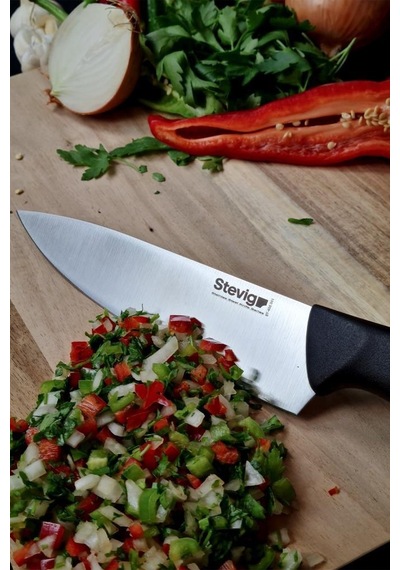 Stevig Solid Şef Bıçağı 17,5 Cm Siyah St-400.001 Siyah