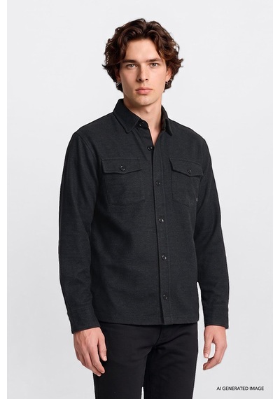 Lee Pamuklu Regular Fit Erkek Gömlek Ceket L2620157003 Antrasit Lee Pamuklu Regular Fit Erkek Gömlek Ceket L2620157003 Antrasit